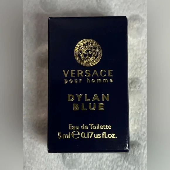 Versace Pour Homme Dylan Blue Eau De Toilette 5ml Miniature Fragrance NEW - Picture 3 of 4